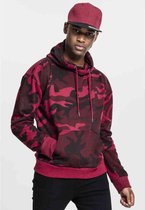 Urban Classics Hoodie/trui -XL- High Neck Camo Rood