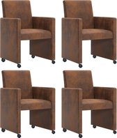 Eetkamerstoelen set 4 stuks  (Incl LW anti kras viltjes) - Eetkamer stoelen - Extra stoelen voor huiskamer - Dineerstoelen – Tafelstoelen