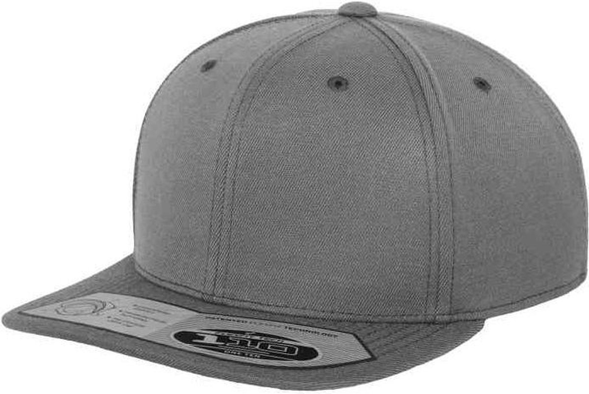 Flexfit - 110 Fitted Snapback grey one size Snapback Pet - Grijs