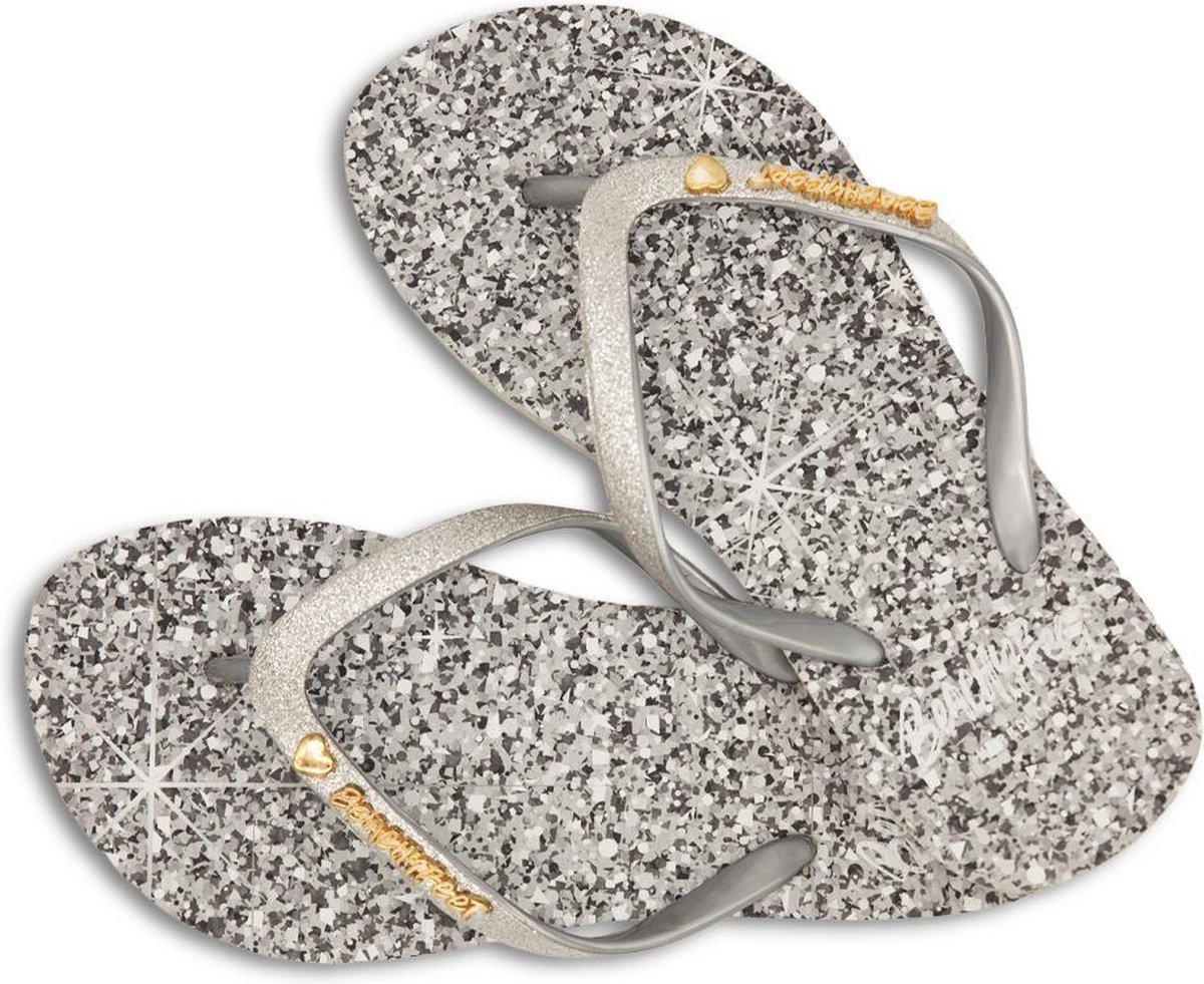 BeachyFeet slippers Silver Shimmer ( 36 )