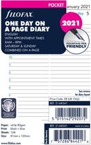 Agendavulling 2021 - Filofax Pocket - One Day on a Page Diary