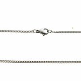 Schakelketting gourmet staal 50cm 2mm zilverkleurig