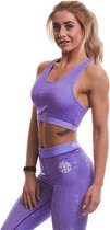 Gold's Gym Ladies Pattern Printed Sports Crop Top - Lilac - S
