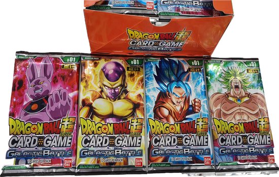 Afbeelding van het spel 4x Dragon Ball Super - TCG Galactic Battle Series 1 -  B01 Booster pakje 12 kaarten per pakje