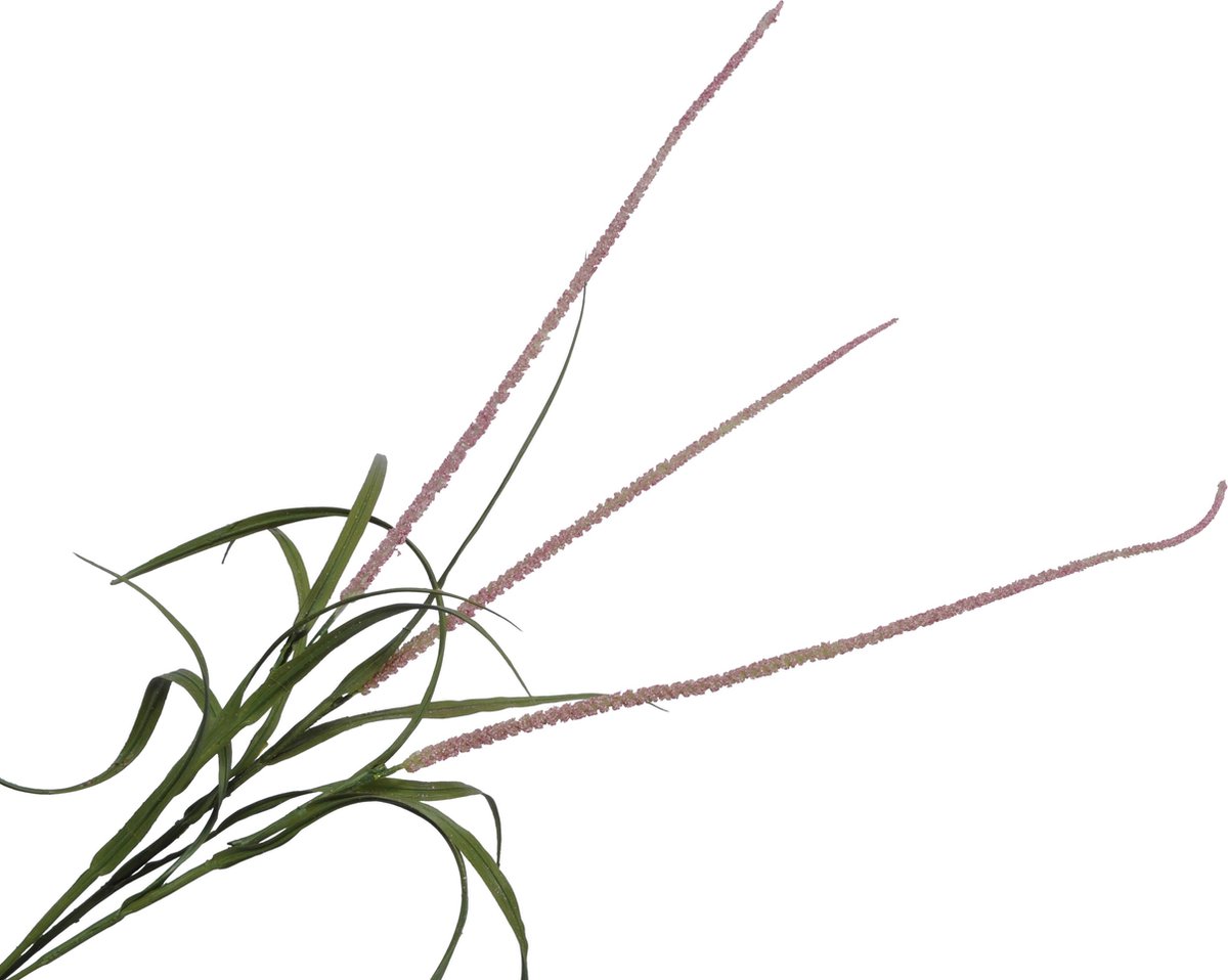 Silk-ka Kunstbloem-Zijden Bloem-Kunsttak Gras Tak Lavendel-Roze 135 cm