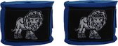 ORCQ Lion boxing handwraps- Boks Wraps - Boksbandages - Kickboks bandage - Paar - 250cm Blauw