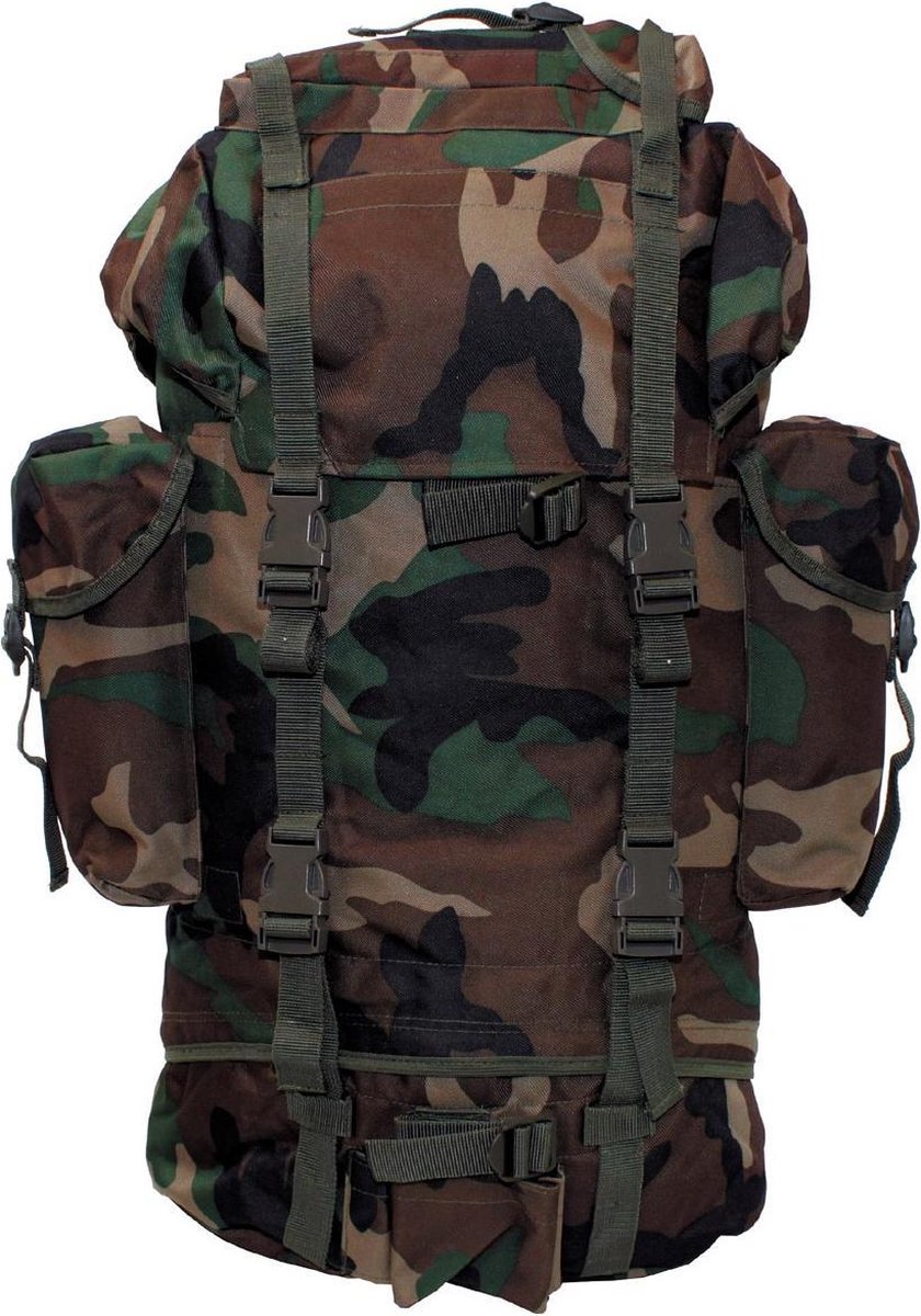 MFH Bundeswehr Combat - Grote legerrugzak - 65 liter - Woodland camouflage