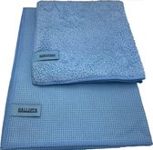Ballista ramenset raamdoeken droogdoek 45 x 60 cm + Nano Pro 25 x 20 cm beide in het blauw
