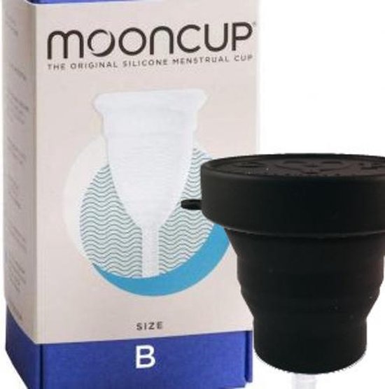 passage moersleutel veiling Mooncup Herbruikbare Menstruatiecup - Small - maat B - Met Sterilisator |  bol.com