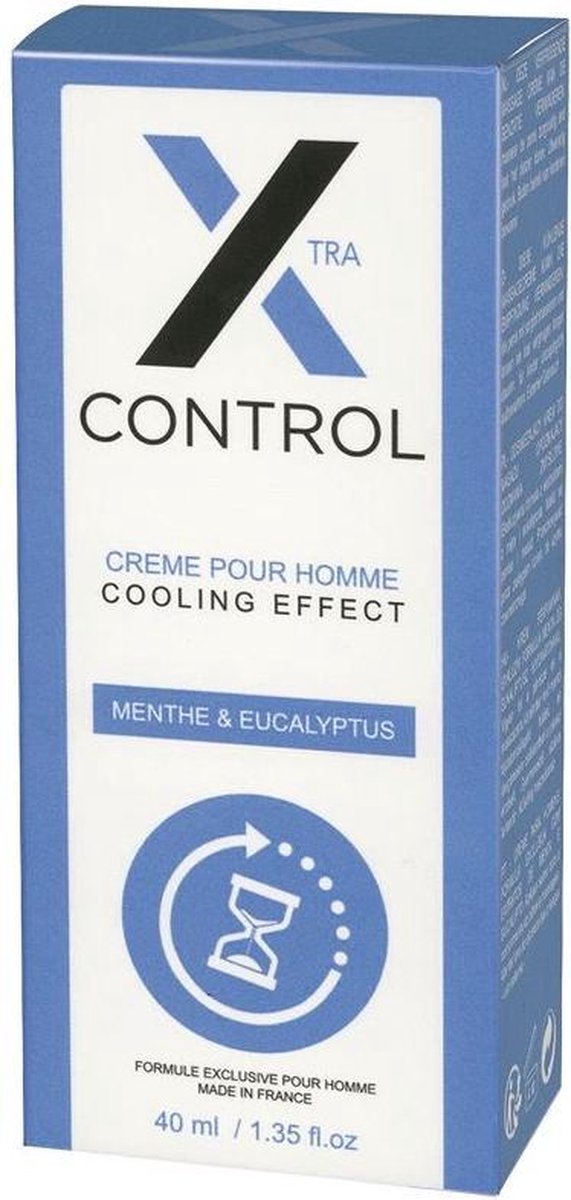 Goedkoopste Ruf X Control Cool - Stimulerend Middel - Crème met vertragende werking voor Langer Plezier - Koud Effect - 40 ml