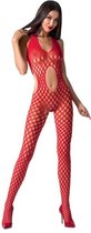 PASSION WOMAN BODYSTOCKINGS | Passion Woman Bs065 Bodystocking - Red One Size