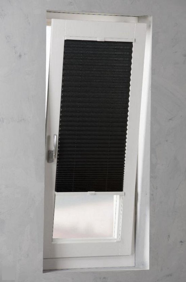 Pure Living - Plisse met zijgeleiding - 100x240 cm - Donker Grijs