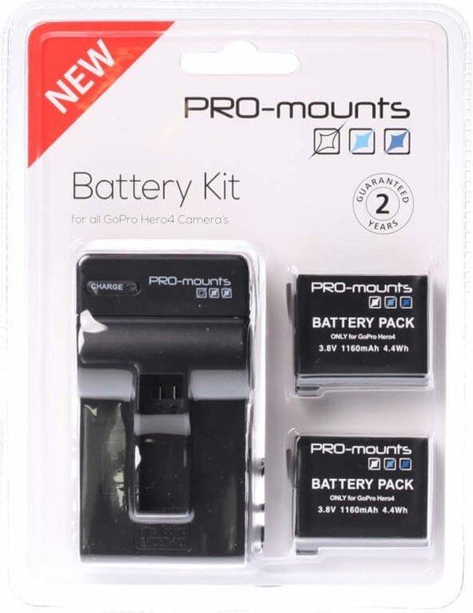 PRO-mounts Battery Kit Hero4