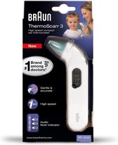 Bol.com Braun Thermoscan 3 IRT 3030 Koortsthermometer Oor aanbieding