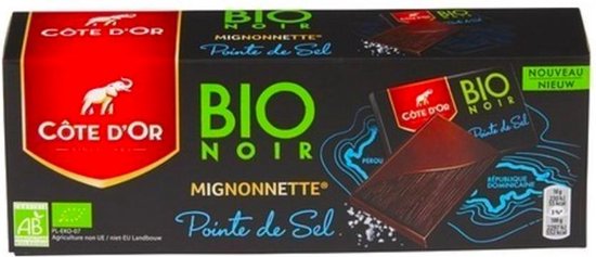 Chocolat noir mignonette Bio Côte d'Or x18 - 10g