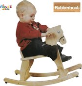 Angel Toys Rocking Horse Rubberhout Hobbelpaard - 72 x 28 x 52 cm