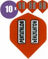 Afbeelding van het spelletje ABC Darts Flights - Pentathlon classic Rood - 10 sets (30 st.) Dart Flights
