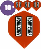 ABC Darts - Dart Flights - Pentathlon Classic Rood - 10 sets (30 stuks)