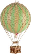 Authentic Models - Luchtballon Floating The Skies - Luchtballon decoratie - Kinderkamer decoratie - Groen - Ø 8,5cm