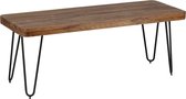 Houten bankje - Zitbank - Afgeronde hoeken - Handgemaakt - Hout - 160x40x45 cm