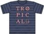 Blue Seven Shirt  'Tropical' Jeansblauw Maat 140