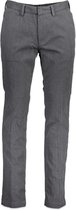 Hugo Boss  Broek Grijs Aansluitend - Maat W36 X L34 - Heren - Herfst/Winter Collectie - Katoen;Elastaan
