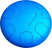 LIDAH® Steel Tongue Drum - AkeBono Constellation Series (28 cm) – Handpan - Lotus Drum – Klankschaal – Steel Tongue Drum - Azure Blue