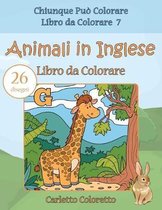Animali in Inglese Libro da Colorare