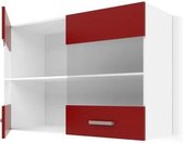 ULTRA Hoge keukenkast L 80 cm - Mat rood