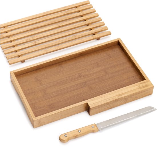 nijplank met standaard (set van 4). Professionele houten snijplank voor het snijden en