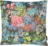 Velvet Flowers #4 Kussenhoes | Velours / Fluweel - Polyester | 45 x 45 cm
