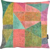 Velvet Geo Colors Kussenhoes | Velours / Fluweel - Polyester | 45 x 45 cm