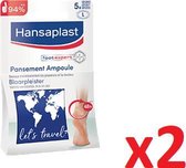 HANSAPLAST Blaarpleister Verlicht De Pijn - Extra Kleefkracht Waterbestendig - 2 Handige Pockets Van Elk 5 Stuks