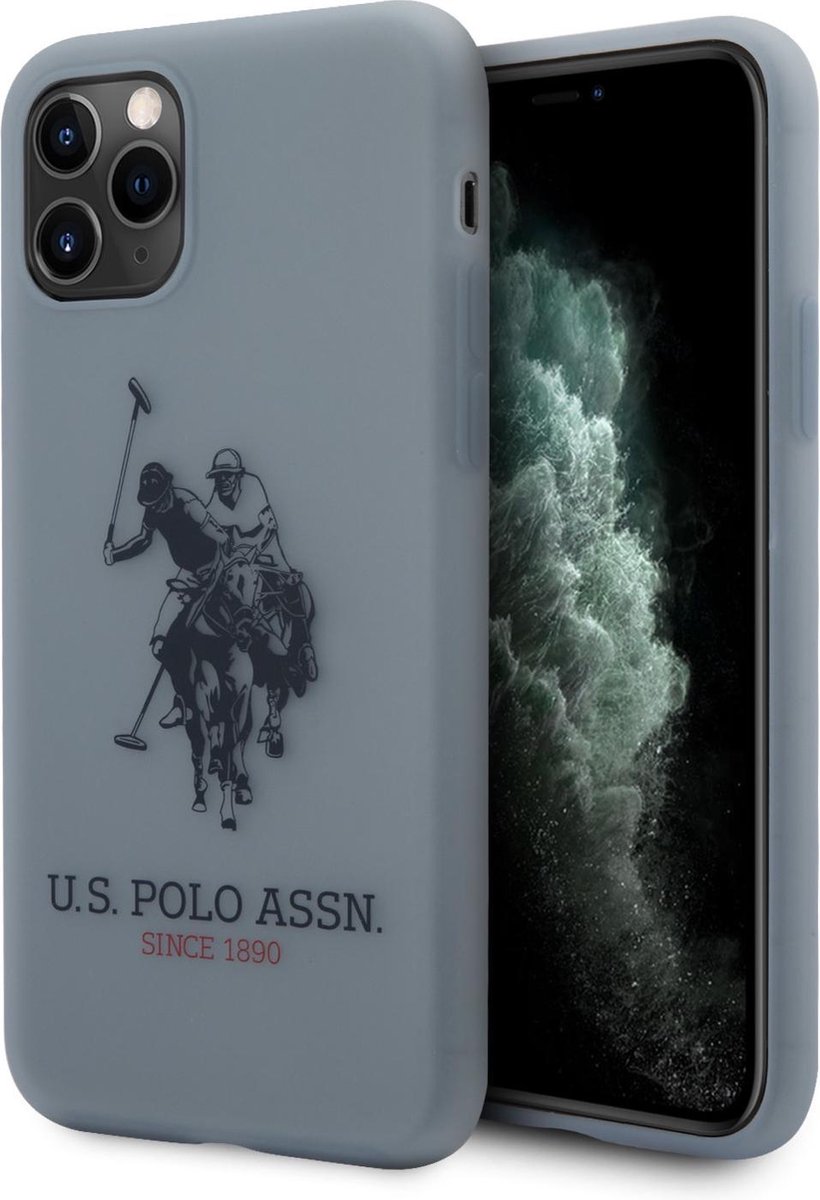 US Polo Telefoonhoesje voor Apple iPhone 11 Pro Max - Wit TPU Back Cover met Bescherming