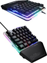 Toetsenbord gaming - Qwerty keyboard - Met ledverlichting en usb - Handige keypad
