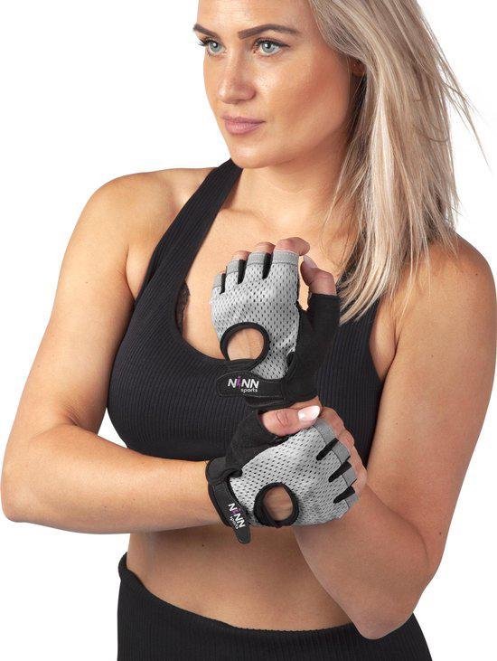 NINN Sports gloves S (Grijs) - fitness handschoenen - Sport handschoenen - Grip Gloves - Fitnesshandschoenen 3 varianten - NINN Sports