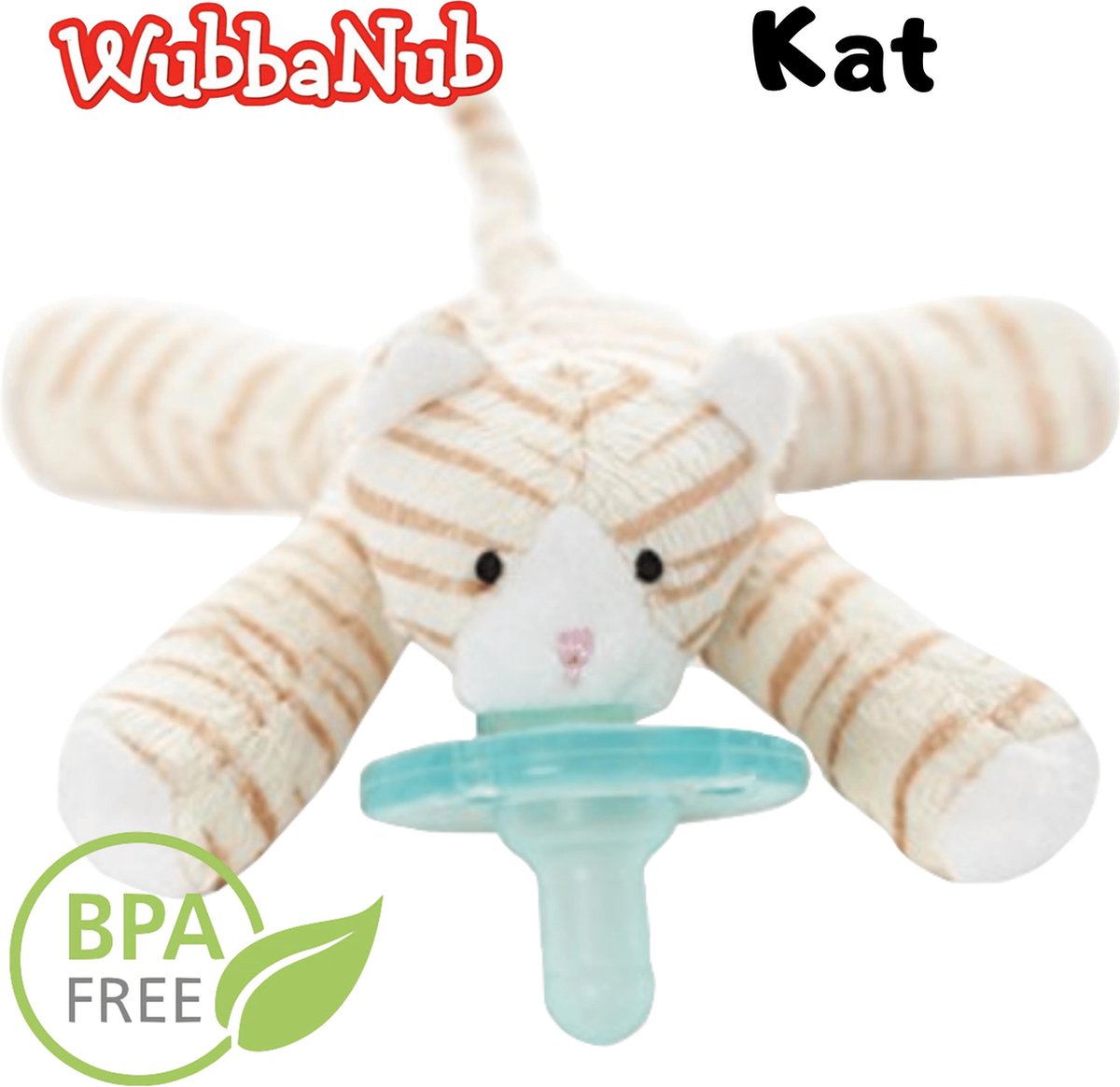 Wubbanub Kat Speenknuffel - Knuffel Baby Fopspeen - Baby Speelgoed -  Kraamcadeau -... | bol.com
