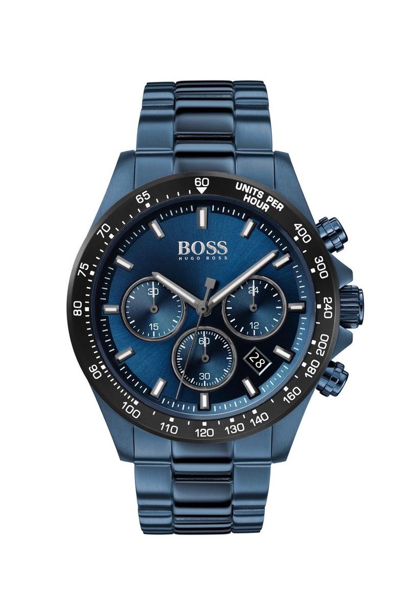 BOSS HB1513758 HERO - Polshorloge - Staal - Blauw - Ø 43 mm