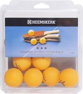 Balles de tennis de table Heemskerk Gold par 12 pièces - Oranje - 3 étoiles