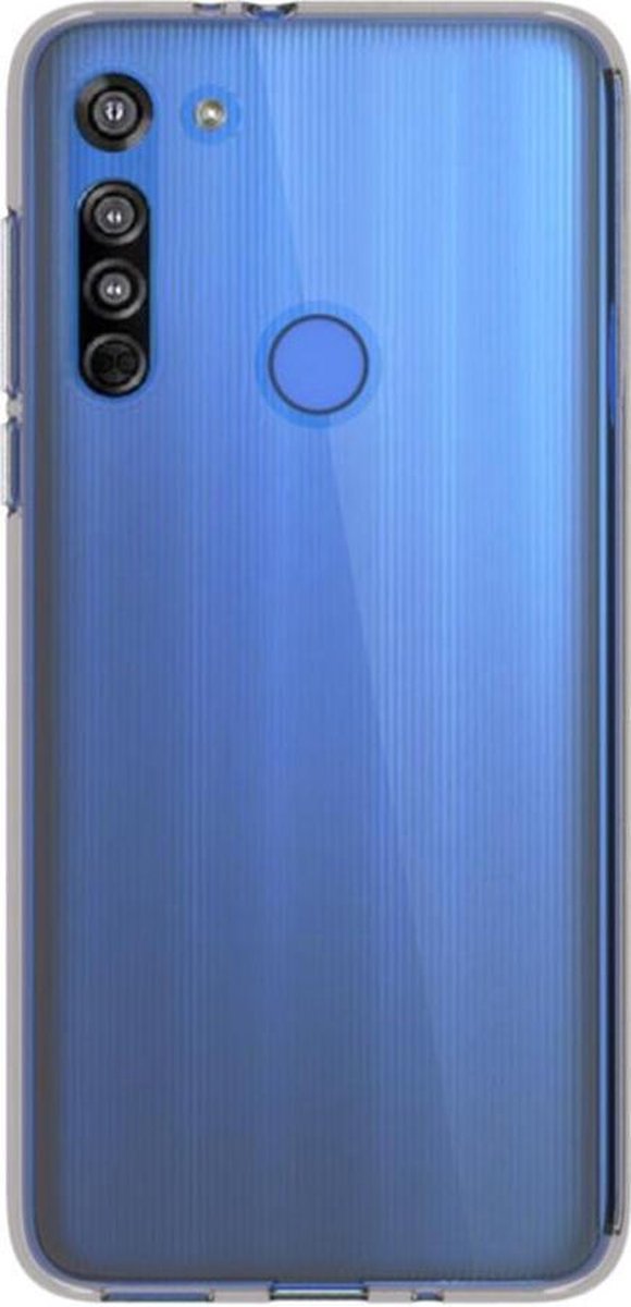 Shop4 - Geschikt voor Motorola Moto G8 Hoesje - Zachte Back Case Transparant