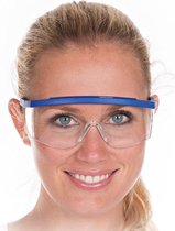 Veiligheidsbril - Beschermingsbril - Blauw - Fit - per 2 stuks