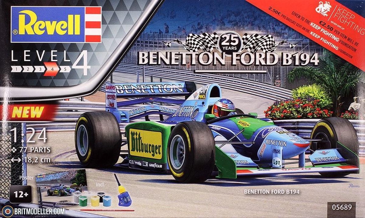 Benetton Ford B194 - Jos Verstappen - Maquette Revell 1:24 - Coffret Cadeau  | bol.com