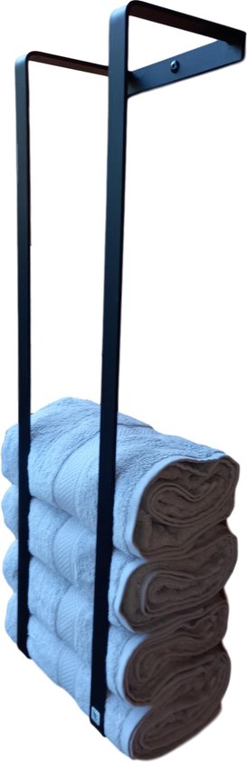 Handdoekenrek - zwart - Handdoekrek - Handdoekrek badkamer - Handdoekrek zwart - STOCKBORGS