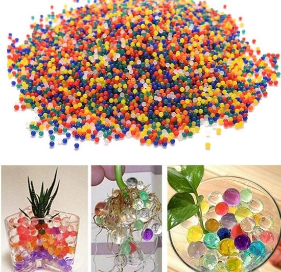 Waterballetjes 10000 stuks vochtballen - Water Kristallen - 50 Gram - Merkloos