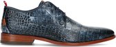 Rehab - Heren -  Greg croco blauwe veterschoenen - Maat 43