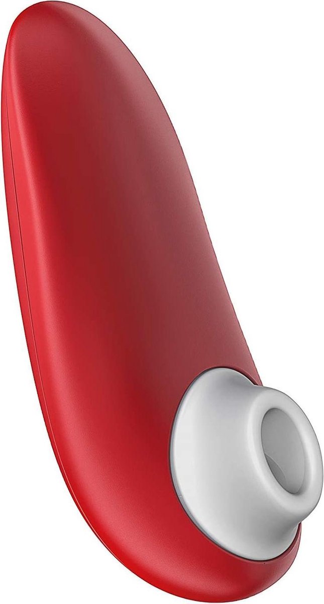 Goedkoopste Womanizer Starlet 2 Cherry Red oplegvibrator, clitorisstimulatorzuiger met 4 intensiteitsniveaus, klein en handig