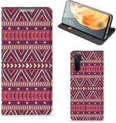 Bookcase OPPO Reno3 | A91 Smart Cover Aztec Purple