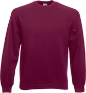 Fruit Of The Loom Unisex Raglan Mouwen Belcoro® Sweatshirt (Bordeaux)