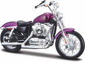 Harley Davidson XL 1200V Seventy-Two 2013 (Paars) 1/18 Maisto - Modelmotor - Schaalmodel - Model motor