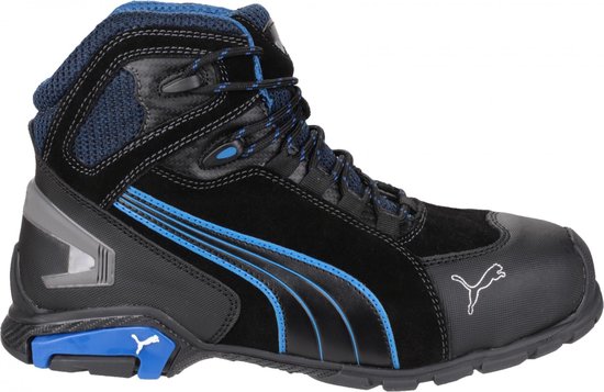 PUMA Rio Black Mid 632250-45 Chaussures montantes de sécurité S3 Pointure (EU): 45 noir, bleu 1 pc(s)